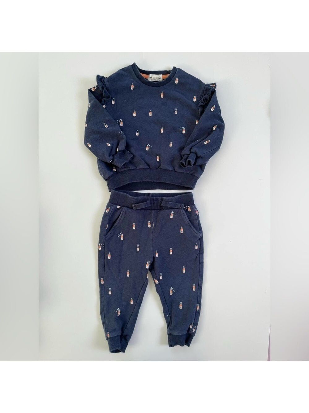 Miles the Label- Orange Pop Collection‎ Matching Sweat Set